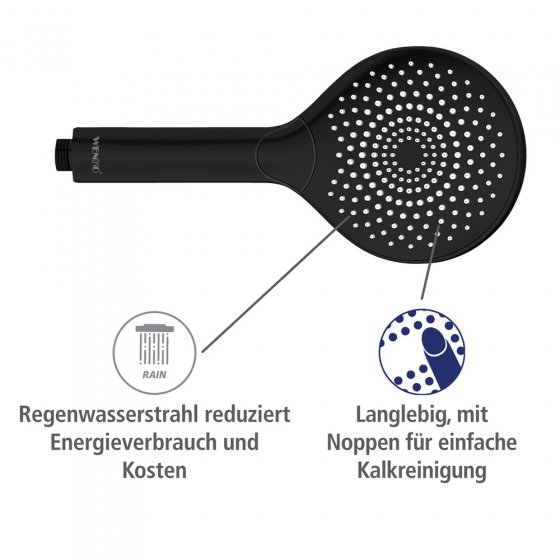 Duschkopf Watersaving Ø 120 cm 3 Funktionen, Ø 12 cm