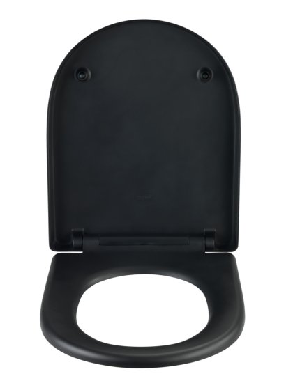 WC-Sitz Exclusive Nr. 3 Schwarz, aus antibakteriellem Duroplast 
