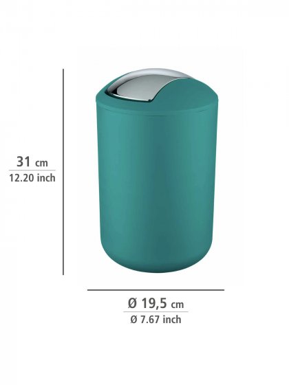 Bad-Accessoire Set Mod. Brasil Petrol, 4-teilig , Spezialkunststoff, bruchsicher 