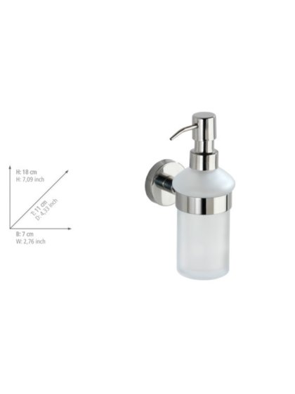 Seifenspender Mod. Bosio Edelstahl glänzend, Fassungsvermögen ca. 200 ml 