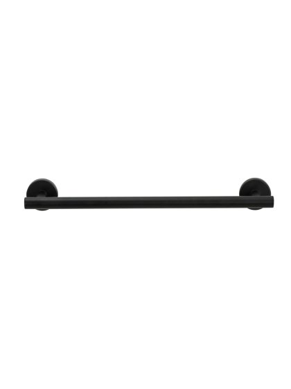 Badetuchstange Mod. Bosio Schwarz Matt, rostfrei, 40 cm 