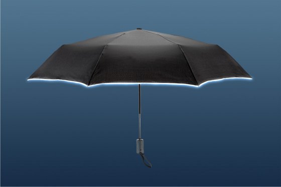 Sturm-Regenschirm Mod. Reflekta, sturmfester Schirm mit extra stabiler Stange 