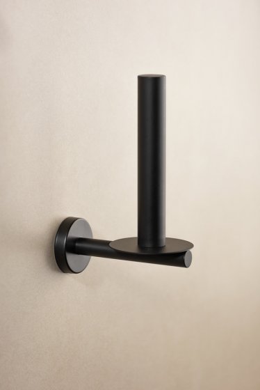 Toilettenpapier-Ersatzrollenhalter Mod. Bosio Black, rostfrei 