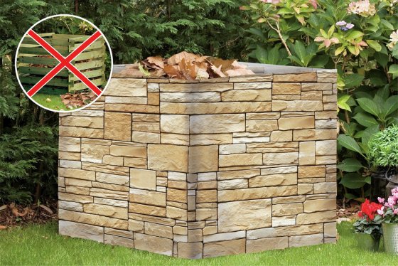 Sichtschutz Mauer 5m, für Balkon und Terrasse 