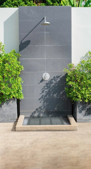 Badematte Mod. Indoor & Outdoor Grau, 50 x 80 cm, mit rutschhemmender Struktur