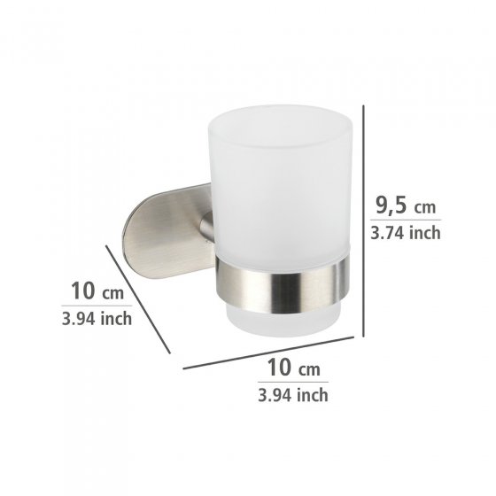 Turbo-Loc® Zahnputzbecherhalter Mod. Orea Uno Matt, Befestigen ohne bohren 