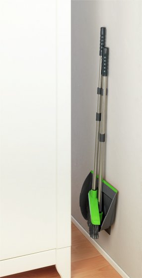 Kehrgarnitur, klappbare Kehricht Garnitur mit Clip-Halterung 