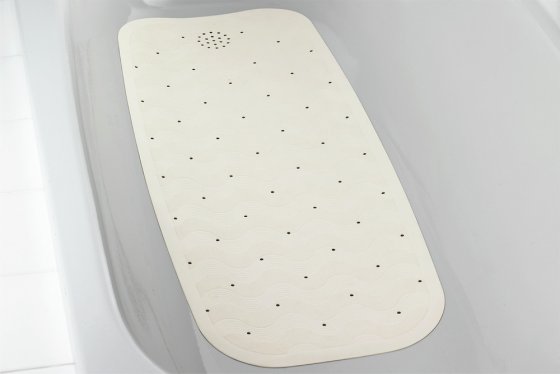 Wanneneinlage Mod. Natur-Kautschuk Beige, 37 x 90 cm