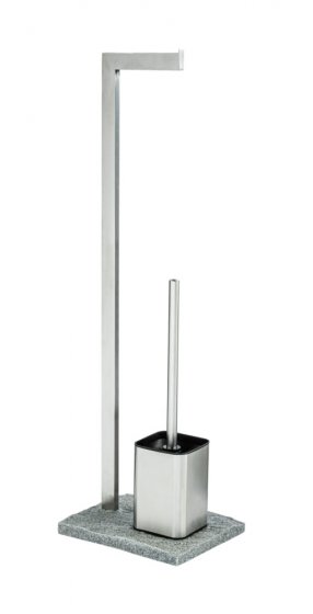 Stand WC-Garnitur Mod. Granit Edelstahl, rostfrei
