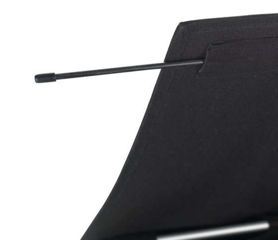Wäschesammler Mod. Trio Top Schwarz, Fassungsvermögen: 118 Liter