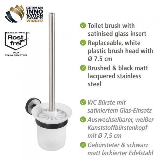 UV-Loc® WC-Garnitur Mod. Udine, Befestigen ohne Bohren mit innovativem Klebesystem