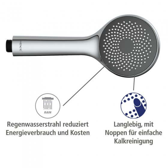 Duschkopf Watersaving Ø 9,6 cm, mit Wasserspar-System 