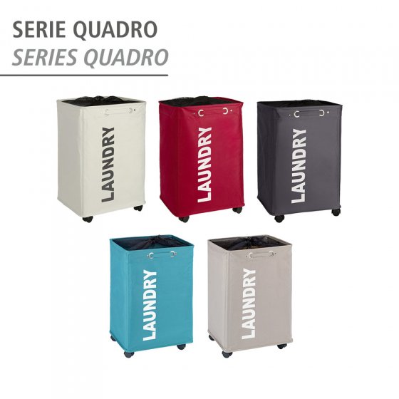 Wäschesammler Mod. Quadro Beige, Wäschekorb, 79 l 