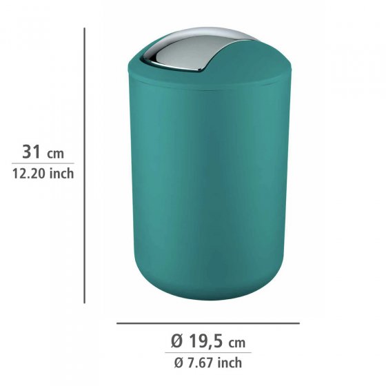 Schwingdeckeleimer Mod. Brasil Petrol L, 6,5 Liter 