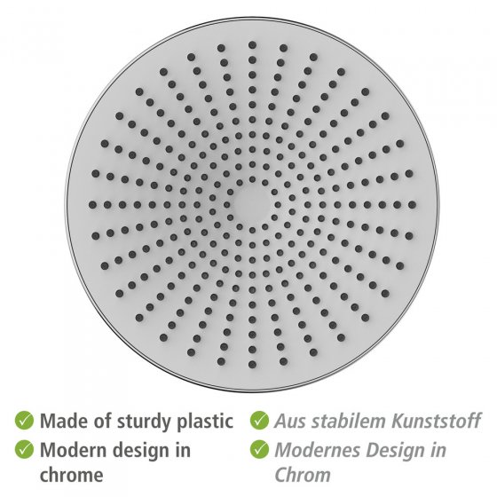 Regenduschkopf Ultimate Shower Chrom/Weiß, Ø 25 cm 