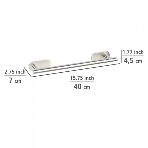 Turbo-Loc® Badetuchstange Mod. Orea Matt, 40 cm, Befestigen ohne bohren 