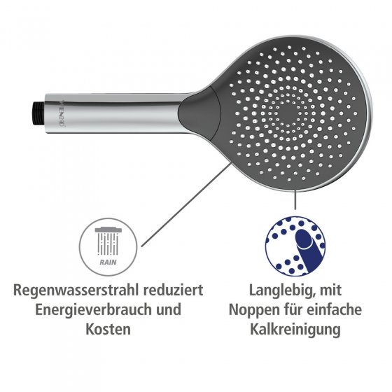 Duschkopf Watersaving Chrom, Ø 12 cm 