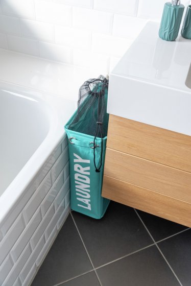 Wäschesammler Mod. Corno Petrol, Wäschekorb, 43 l 