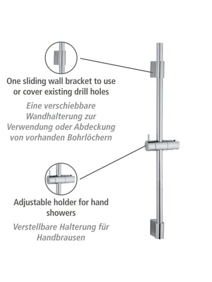 Duschstange Mod. Classic Chrom 70 cm, 70 cm 
