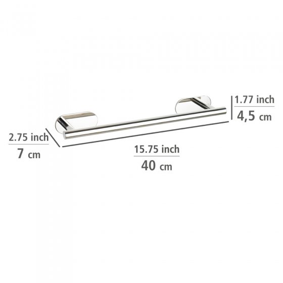 Turbo-Loc® Badetuchstange Mod. Orea Shine, 40 cm, Befestigen ohne bohren 