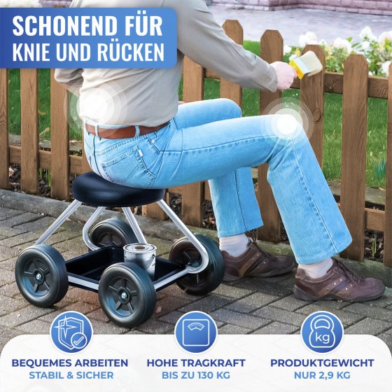 Rollsitz Mod. Secura, belastbar bis 130 kg 