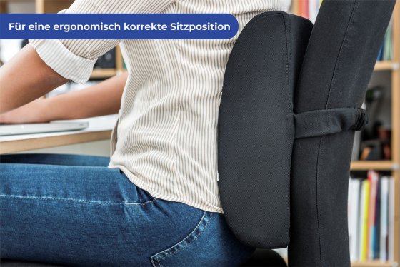 Kühlendes Rückenstützkissen, ca. 33 x 32 x 10 cm 