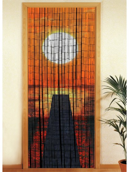 Bambusvorhang Mod. Sonnenuntergang, 90 x 200 cm 