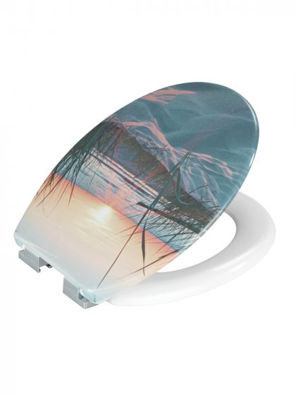 WC-Sitz Duroplast Mod. Sunset, Externe Easy-Close Absenkautomatik 