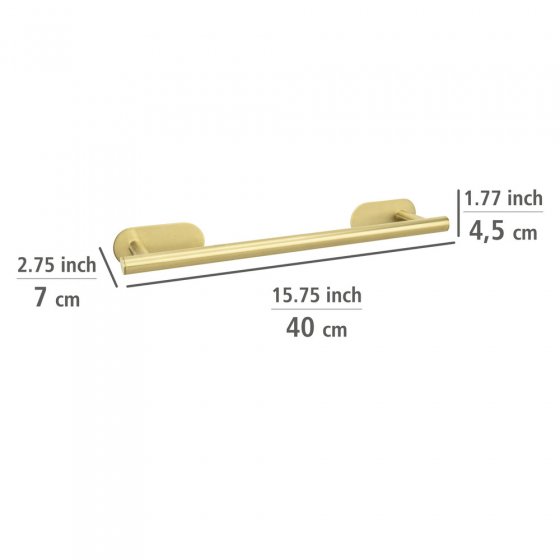 Turbo-Loc® Badetuchstange Mod. Orea Gold, 40 cm, Befestigen ohne bohren 