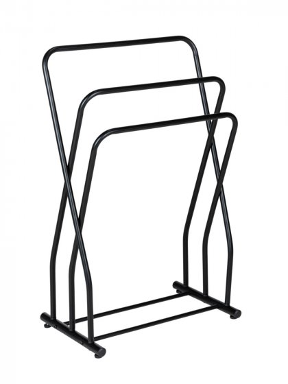 Handtuchständer Mod. Granelli Schwarz, lackierter Stahl, matt