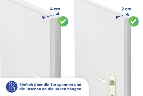 Taschengarderobe, für 8 Taschen 