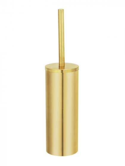 WC-Garnitur geschlossene Form Mod. Orea Gold matt, aus rostfreiem Edelstahl