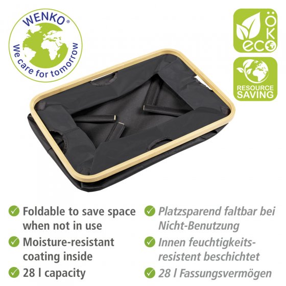 Korb Mod. Ecori, 2er Set, Textilien aus 100 % recyceltem Polyester 