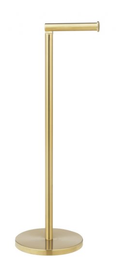 2in1 Stand Toilettenpapierhalter Gold, platzsparend, für bis zu 4 Ersatzrollen 