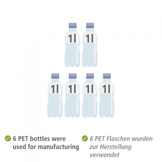 Regal mit 3 Etagen Mod. Ecori, FSC®-zertifizierter Bambus, recyceltes Polyester 