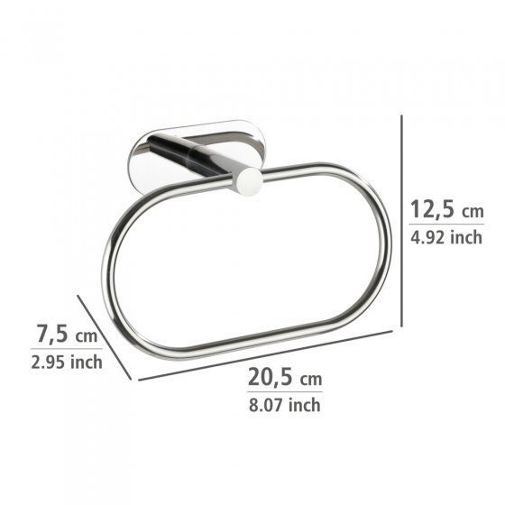 Turbo-Loc® Handtuchring Mod. Orea Shine, Befestigen ohne bohren