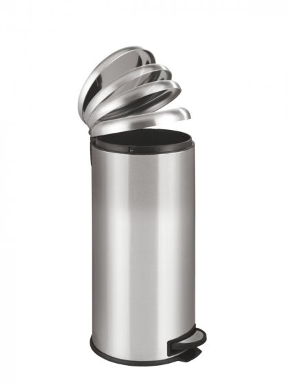 Treteimer Mod. Leman Easy Close Edelstahl 30L, mit herausnehmbarem Einsatz