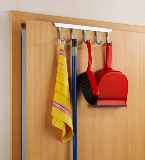 Türgarderobe Mod. Asola mit 5 Haken Edelstahl, rostfrei