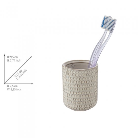 Waschtisch-Set Mod. Pergole, 2-teilig, 1 Seifenspender, 1 Zahnputzbecher 