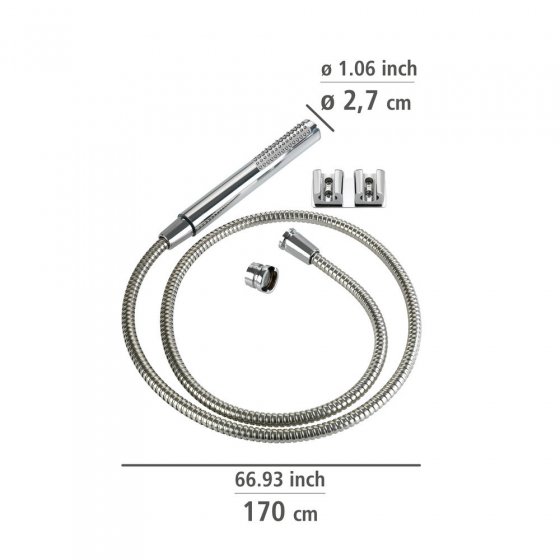 Waschbeckenbrause mit Duo Haken, mit Easy-Clip Schiebefunktion