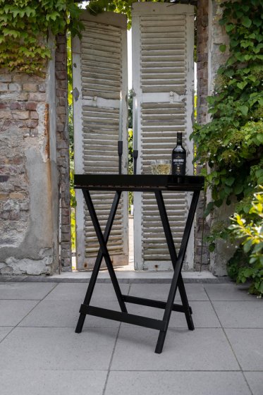 Beistelltisch mit Tablett Mod. Taba , FSC® zertifiziertes Akazienholz