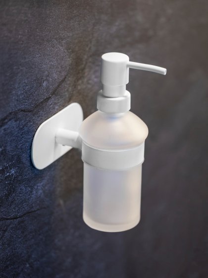 Turbo-Loc® Seifenspender Mod. Orea White matt, aus rostfreiem Edelstahl 