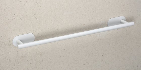 Turbo-Loc® Badetuchstange Uno Mod. Orea White matt, 60 cm, aus rostfreiem Edelstahl 