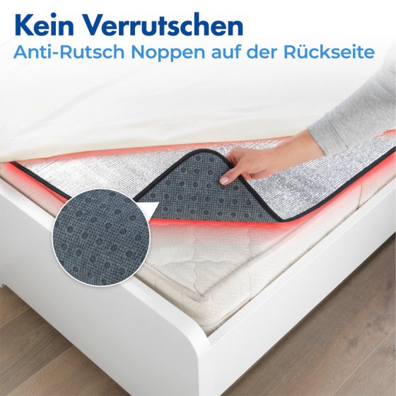 Thermo-Betteinlage, 100x150cm, reflektiert die Körperwärme 