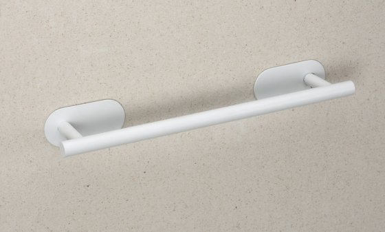 Turbo-Loc® Badetuchstange Uno Mod. Orea White matt, 40 cm, aus rostfreiem Edelstahl 
