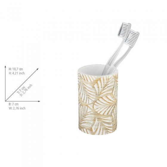 Bad-Accessoire Set Mod. Terralba, 2-teilig, aus Polyresin 