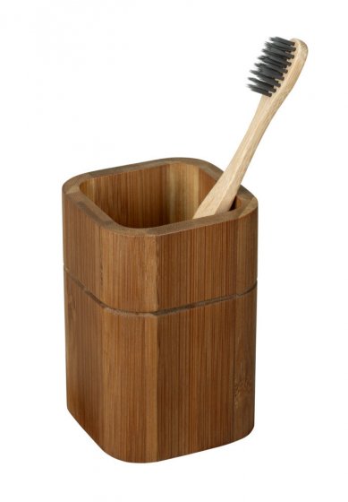 Bad-Accessoire Set Mod. Serro, 2-teilig, aus stabilem Bambus 