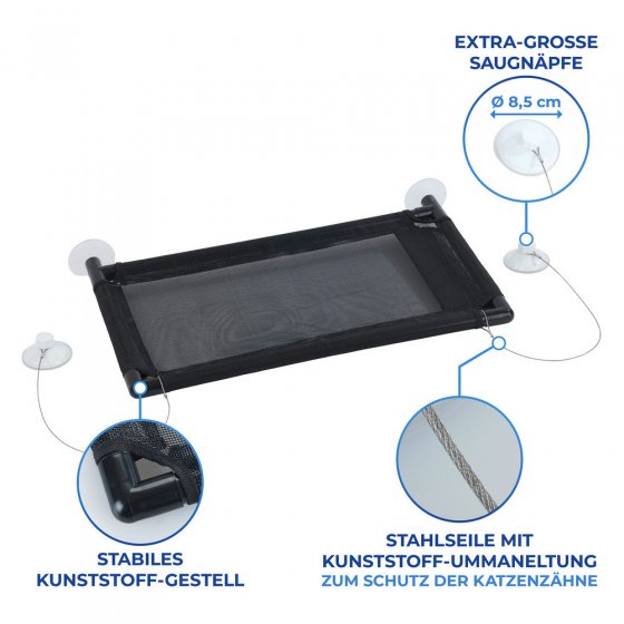 Katzen-Hängematte XXL, für bis zu 2 Katzen 