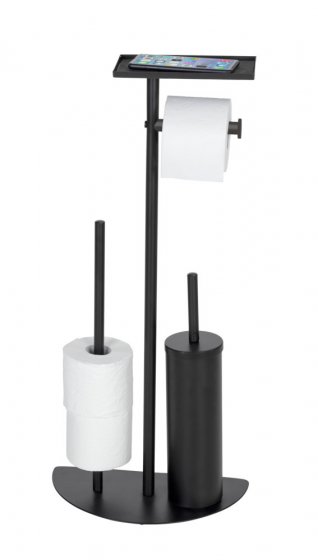 Stand WC-Garnitur Mod. Cosenza Neo Schwarz, 4 Funktionen 
