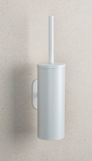 Turbo-Loc® WC-Garnitur Mod. Orea White matt, aus rostfreiem Edelstahl 